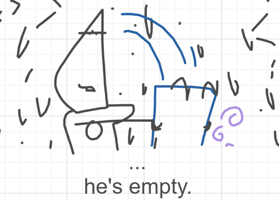 A panel from I've Been Everywhere, Man, episode nine of the Board Boards object show by Furretwalk/WalkingFurret.